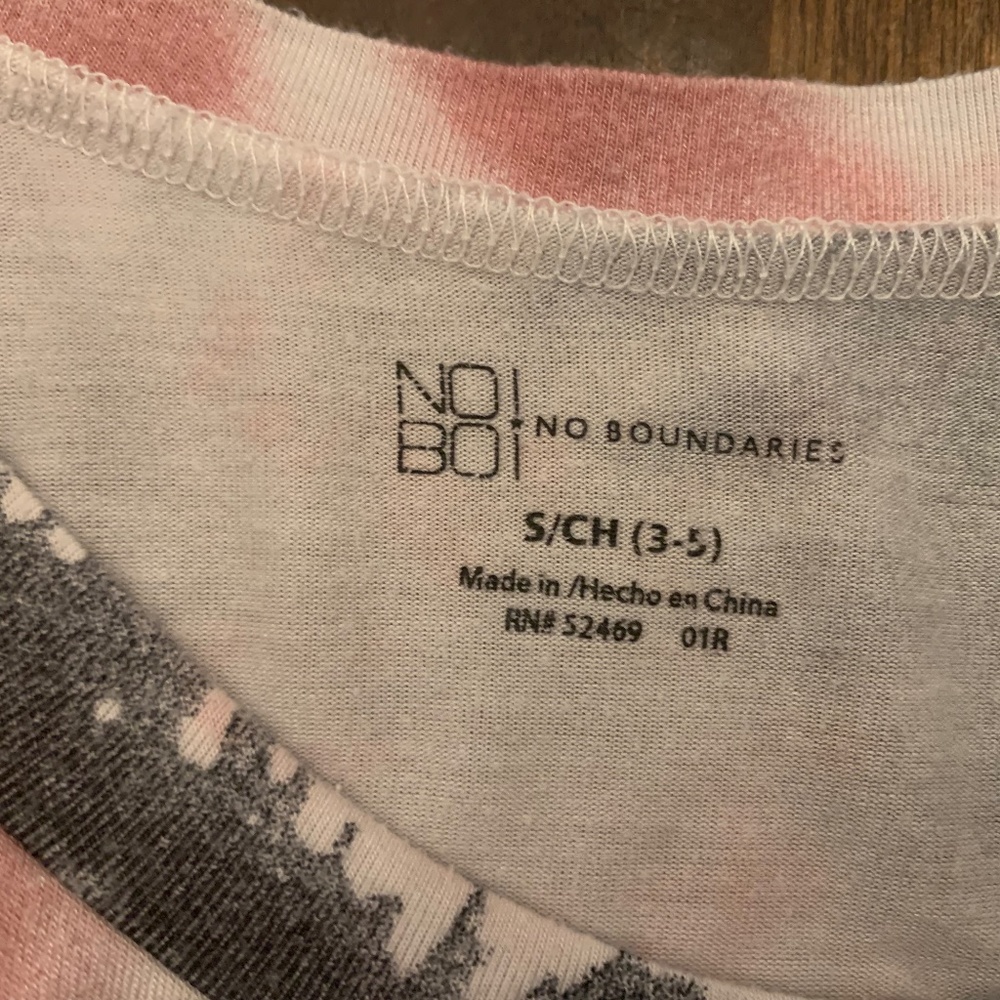 Women's Pink Tie Dyed BLESSED Graphic Tee Shirt Size Small Cinch Bottom - Picture 7 of 7